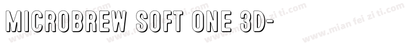 Microbrew Soft One 3D字体转换